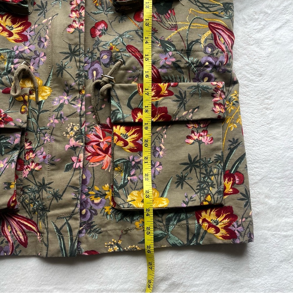 H&M Floral Utility Jacket Women’s Size 8 - Picture 14 of 15